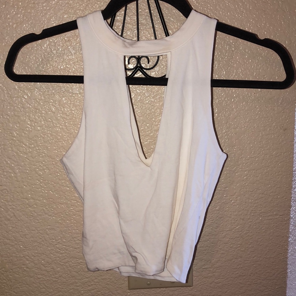 White crop top